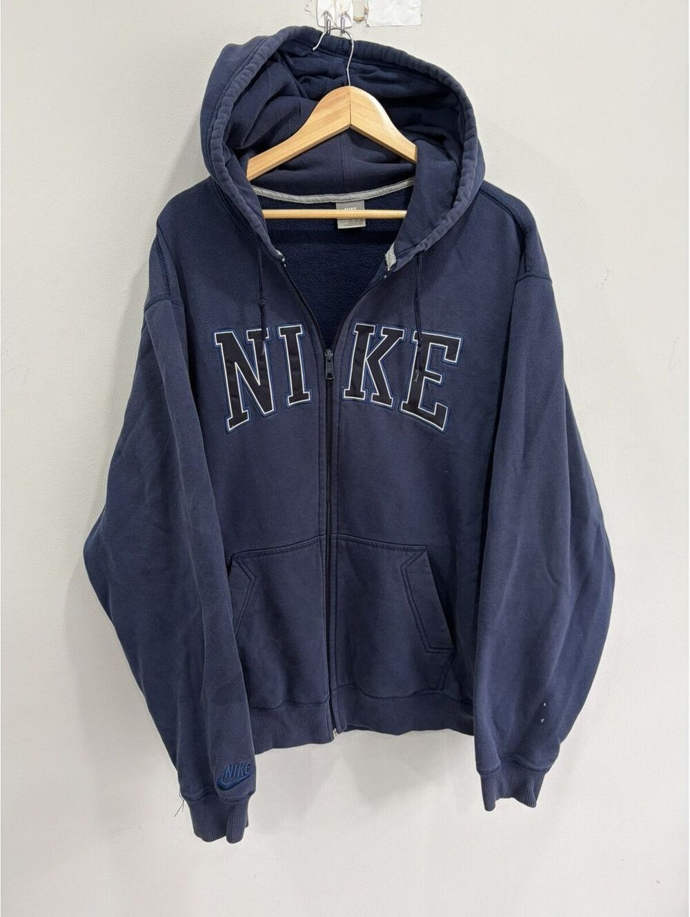 Vintaye Nike Spellout Hoodie Sweater Zip xl